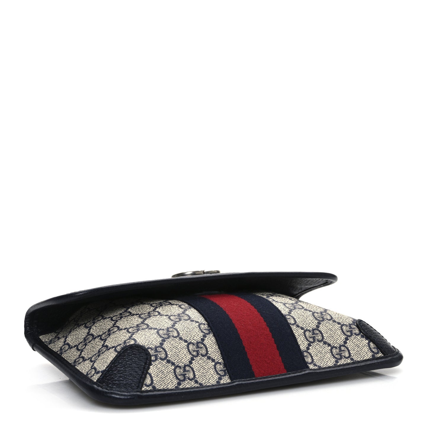 GG Supreme Monogram Web Small Ophidia Belt Bag 90 36 Beige Navy