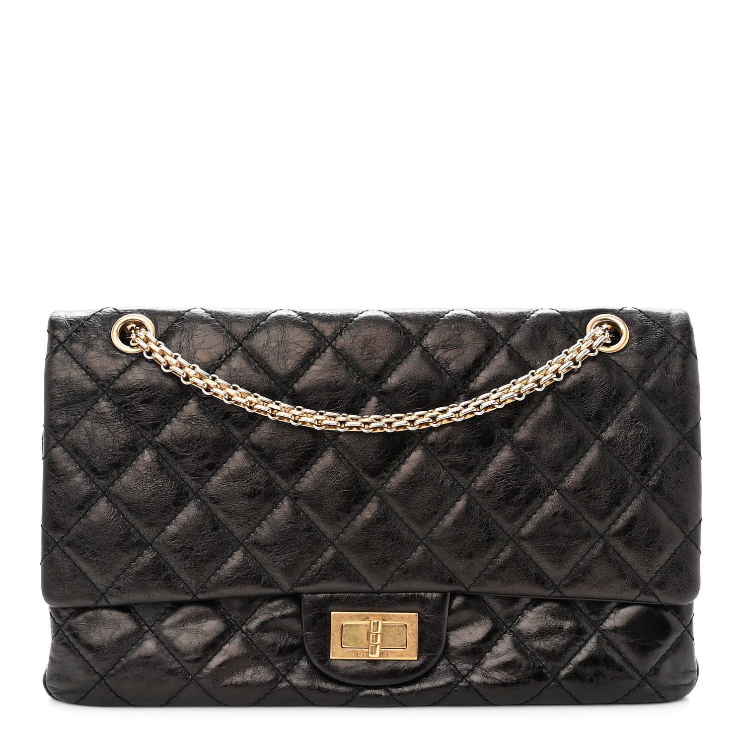 Chanel Aged Calfskin Quilted 2.55 Reissue 227 Flap Black 1 of 10