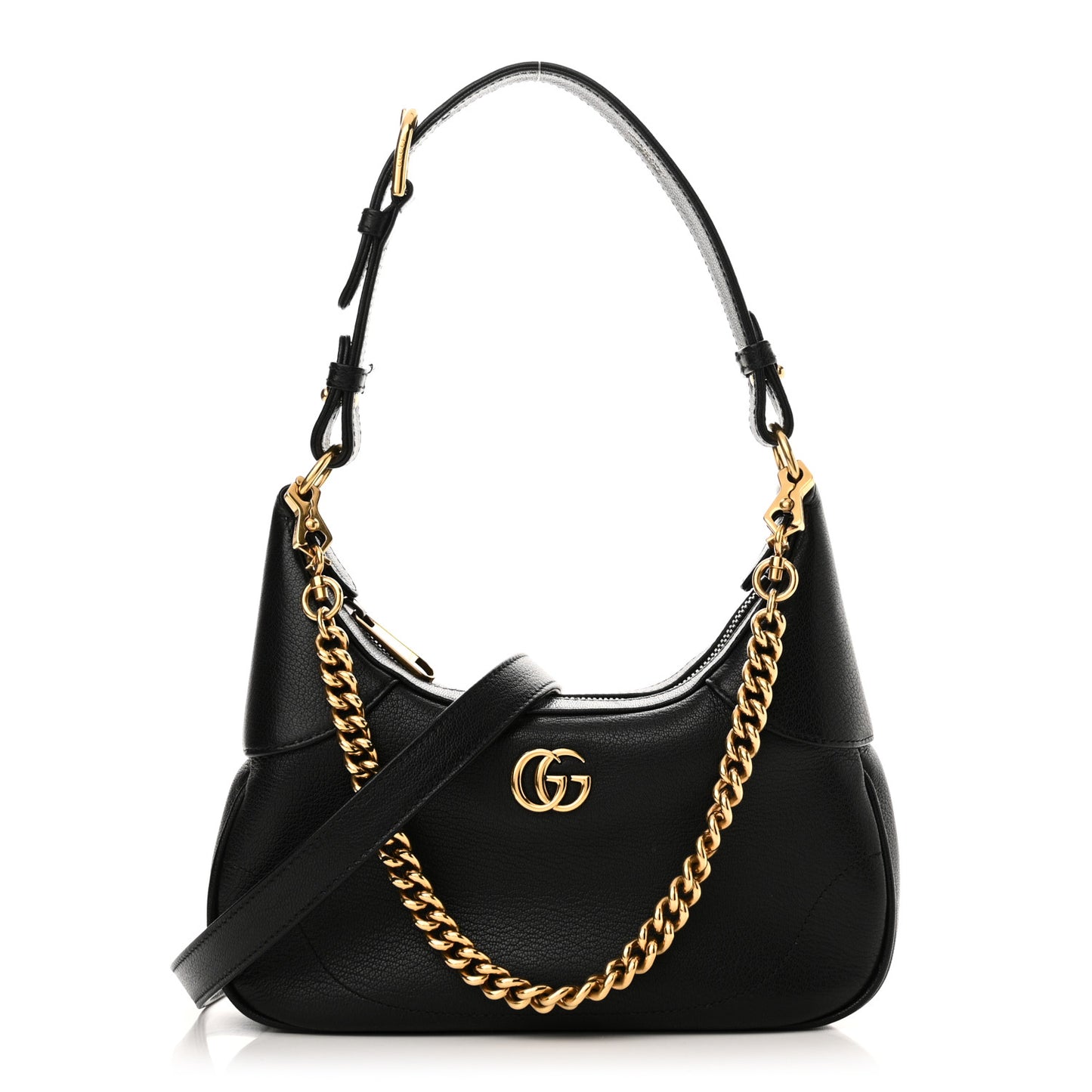 Goatskin Small Aphrodite Shoulder Bag Black