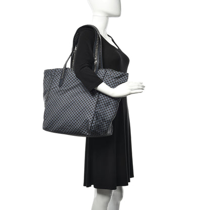 Stella McCartney Nylon Go Flower Print Falabella Tote Blue 2 of 9