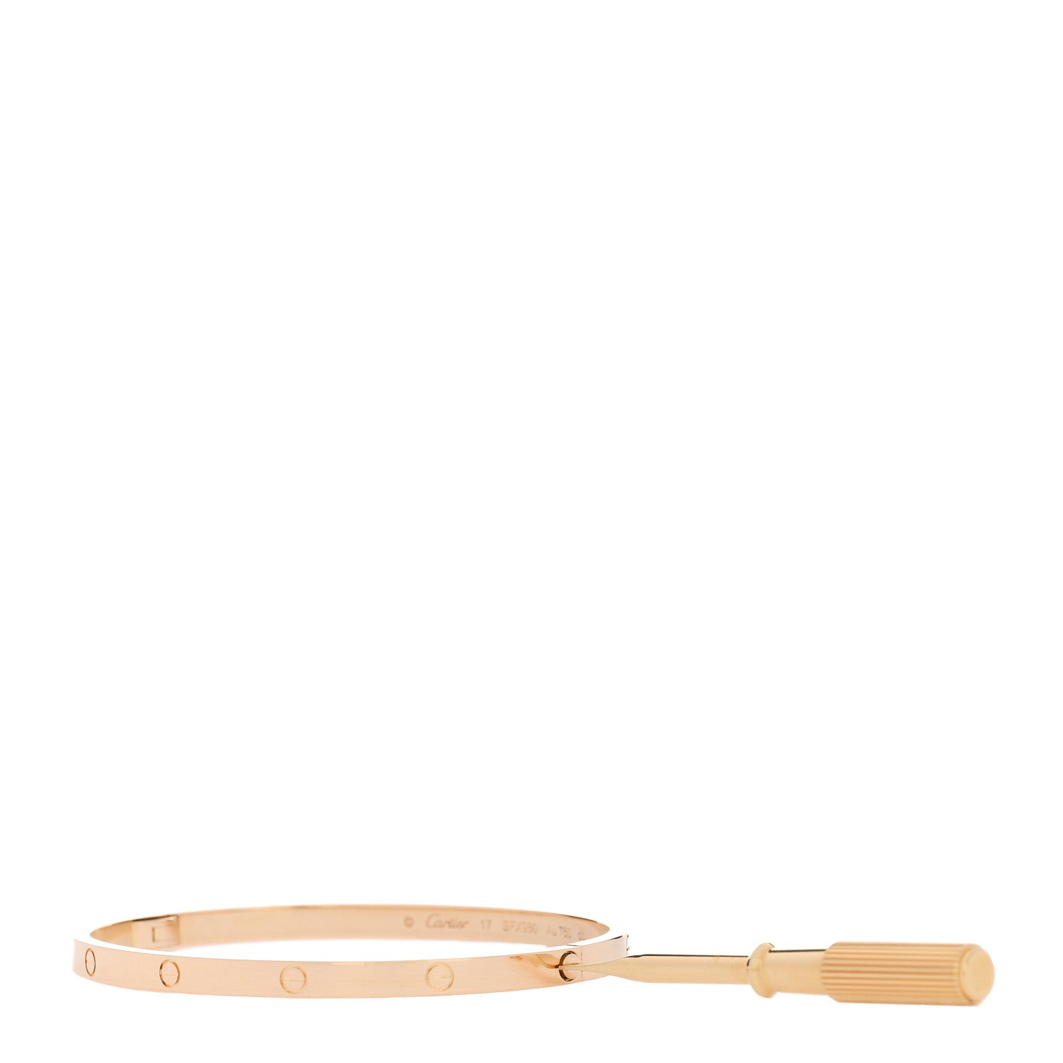 Cartier 18K Yellow Gold Small LOVE Bracelet 17 2 of 9