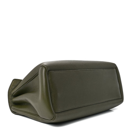 Celine Grained Calfskin Medium Soft 16 Bag Dark Olive 4 of 10