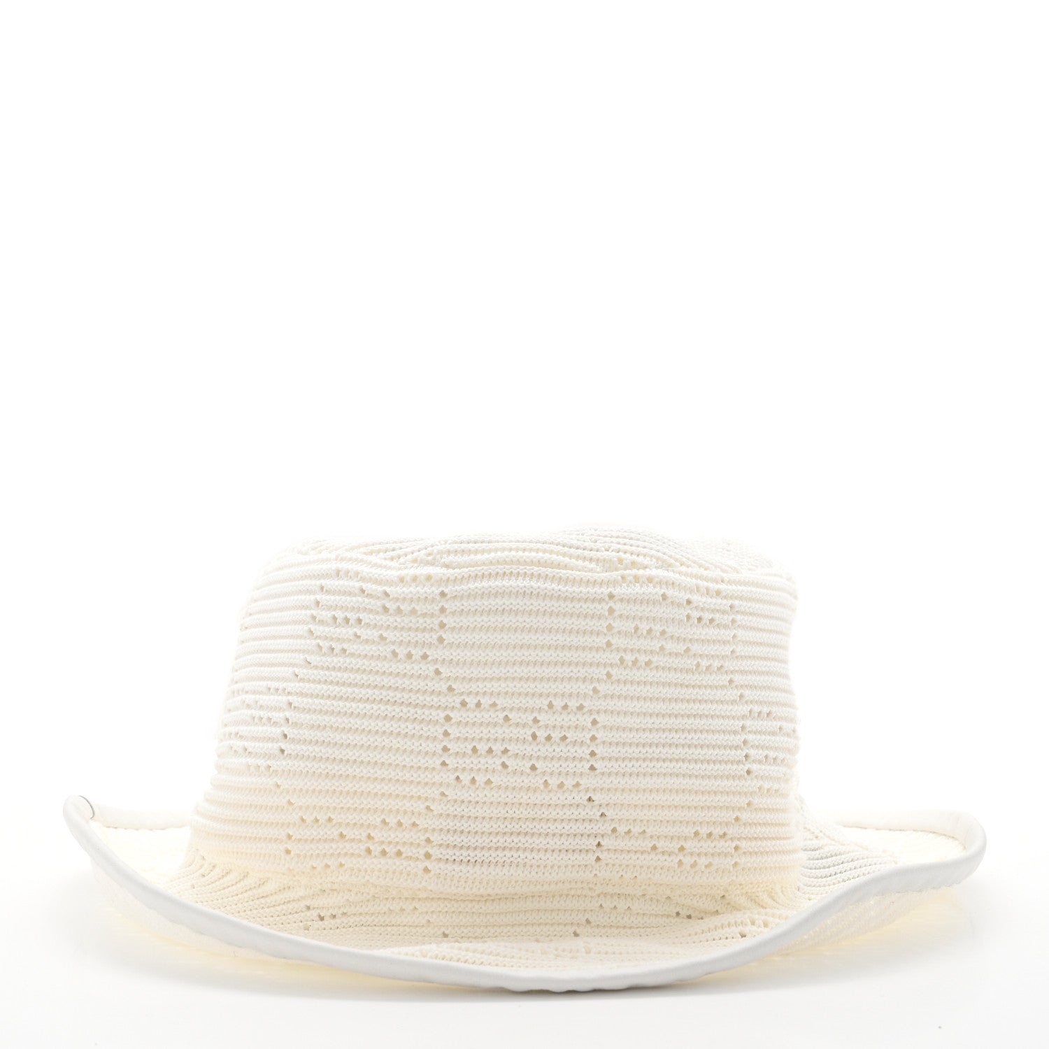 Gucci Cotton Crochet GG Monogram Bucket Hat S White 6 of 8