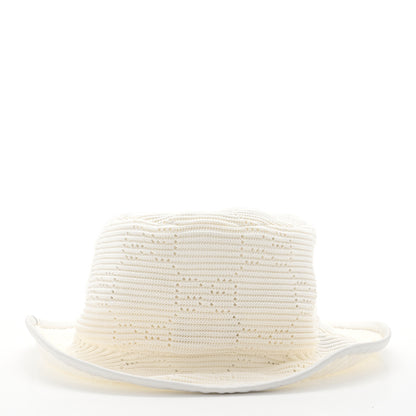 Gucci Cotton Crochet GG Monogram Bucket Hat S White 6 of 8