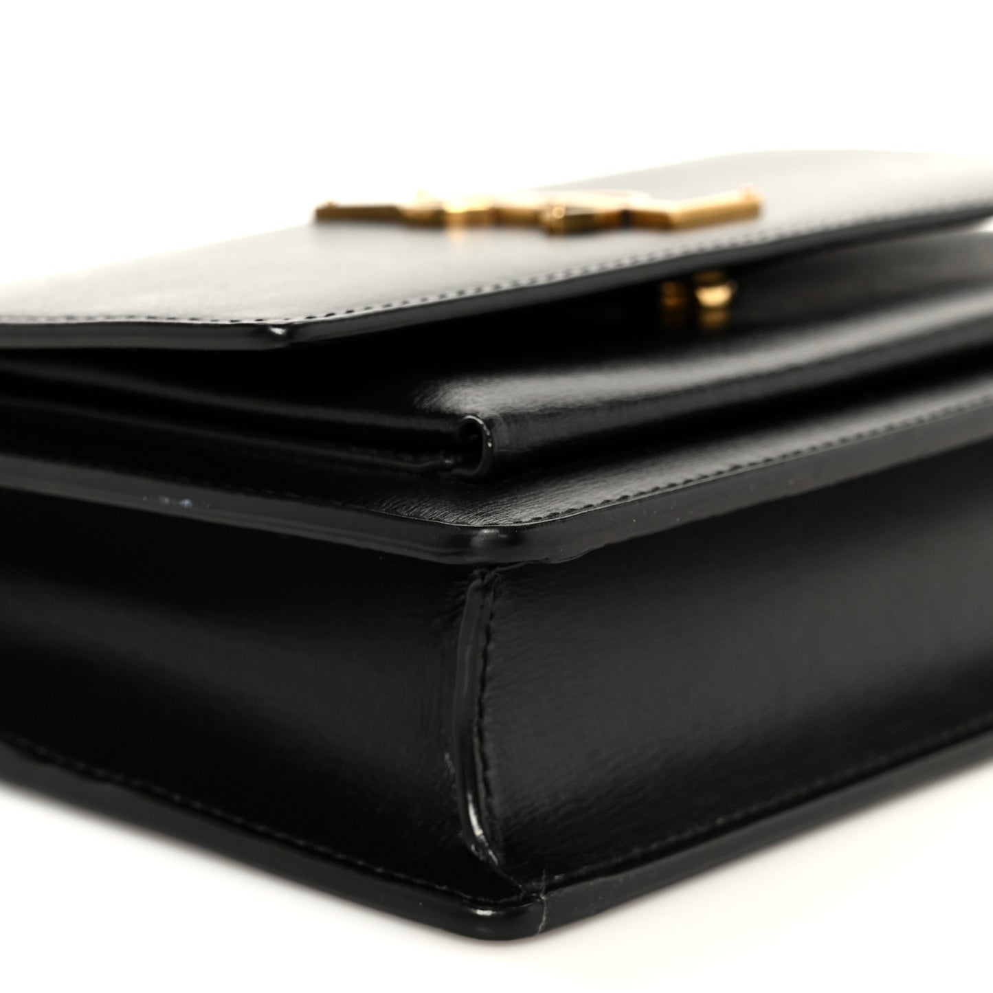 Calfskin Monogram Sunset Chain Wallet  Sunset Black