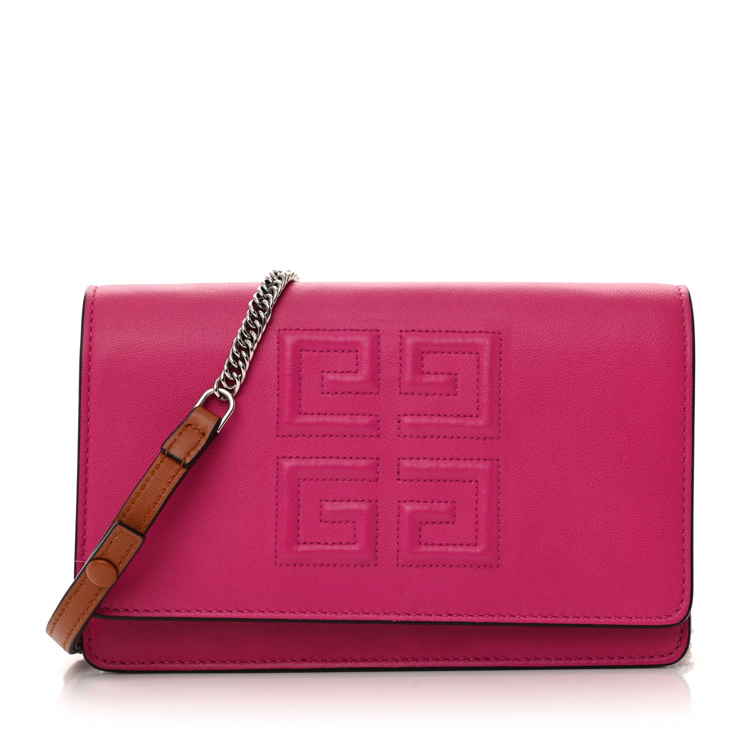 Givenchy Lambskin Emblem Chain Wallet Cyclamen 1 of 11