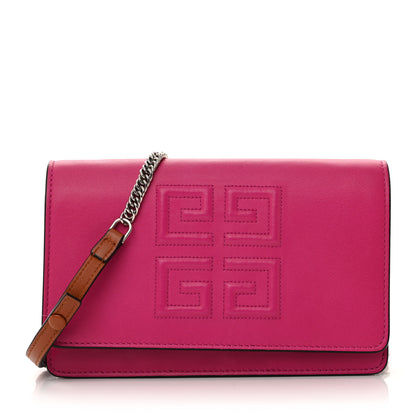 Givenchy Lambskin Emblem Chain Wallet Cyclamen 1 of 11