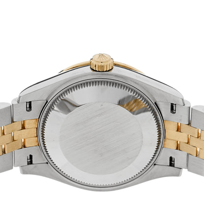 Rolex Stainless Steel 18K Yellow Gold Diamond Bezel 31mm Oyster Perpetual Datejust Watch Dark Grey 278383RBR 4 of 5