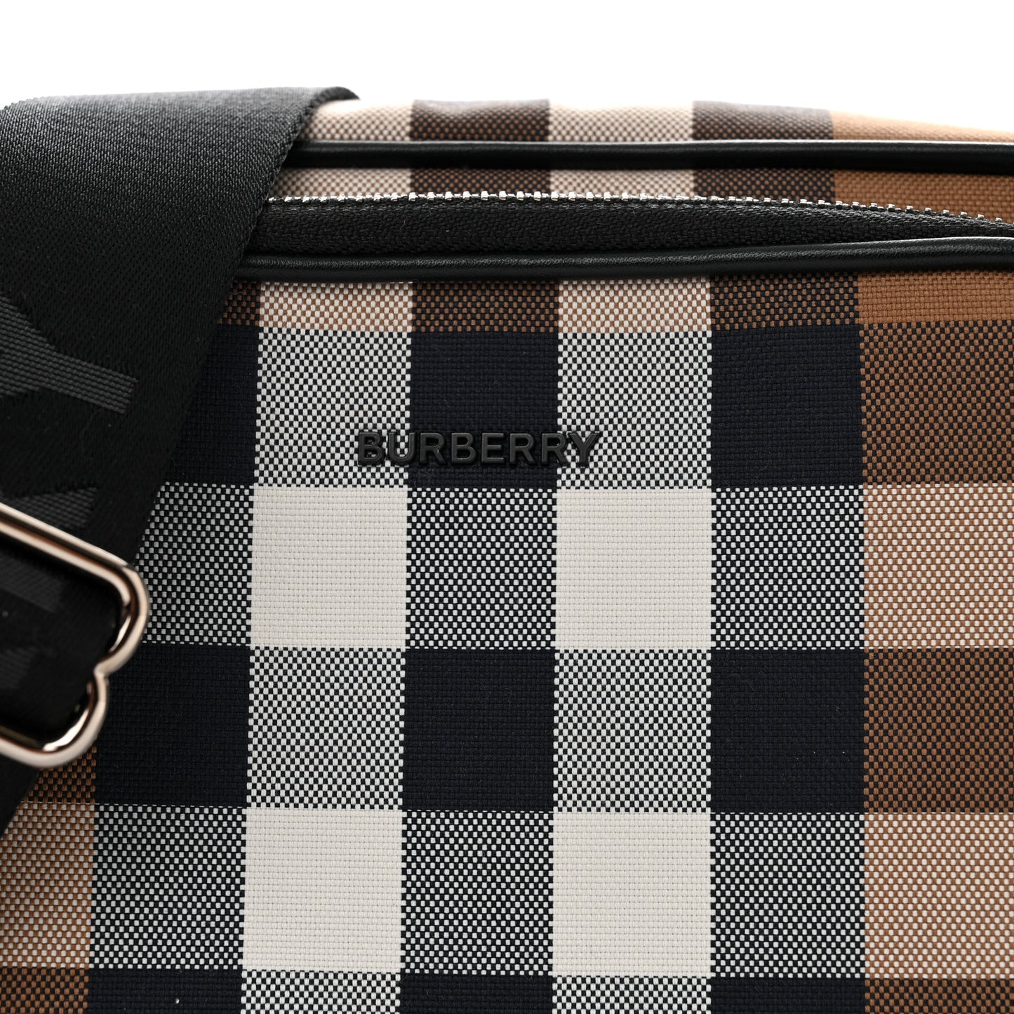 Canvas Check Paddy Messenger Birch Brown