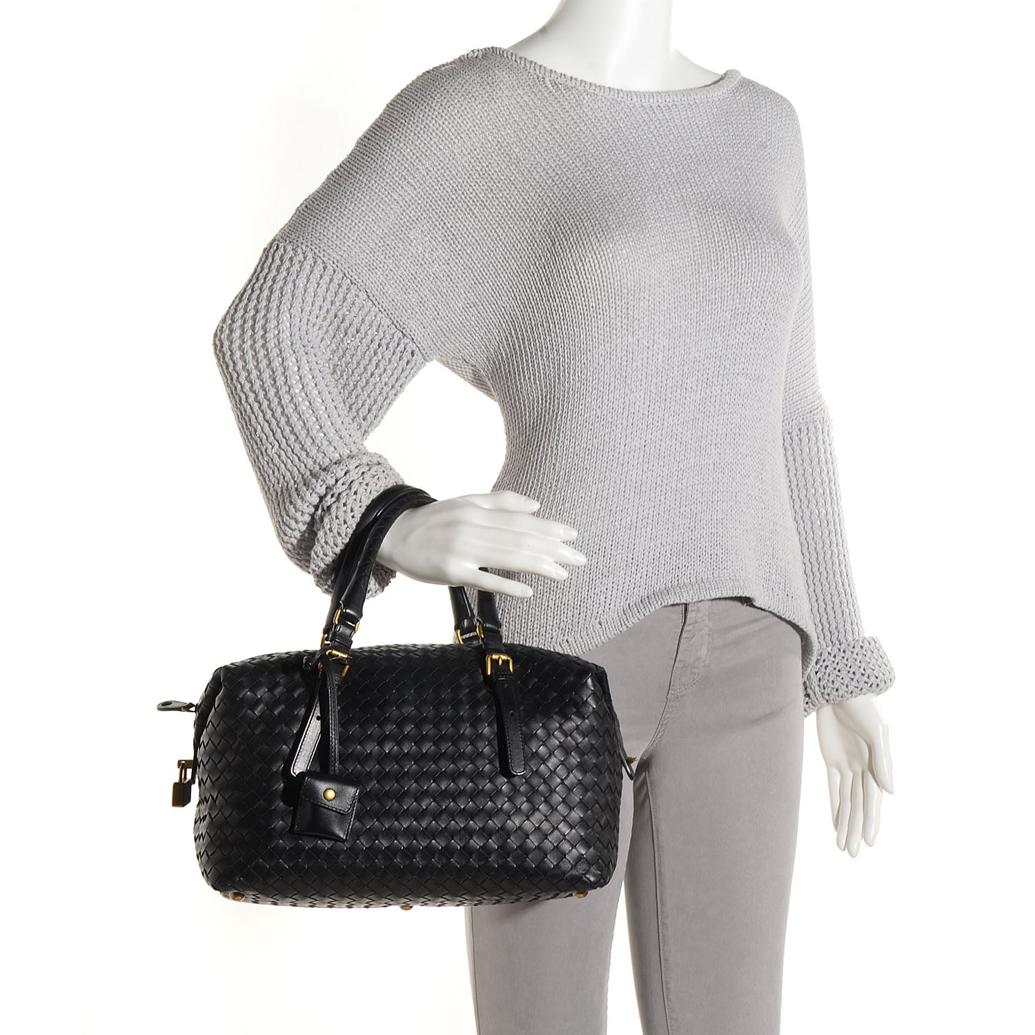Bottega Veneta Nappa Intrecciato Montaigne Bag Black 2 of 9