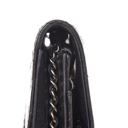 Chanel Glazed Aged Calfskin Reissue Wallet On Chain WOC Grey 12 of 13