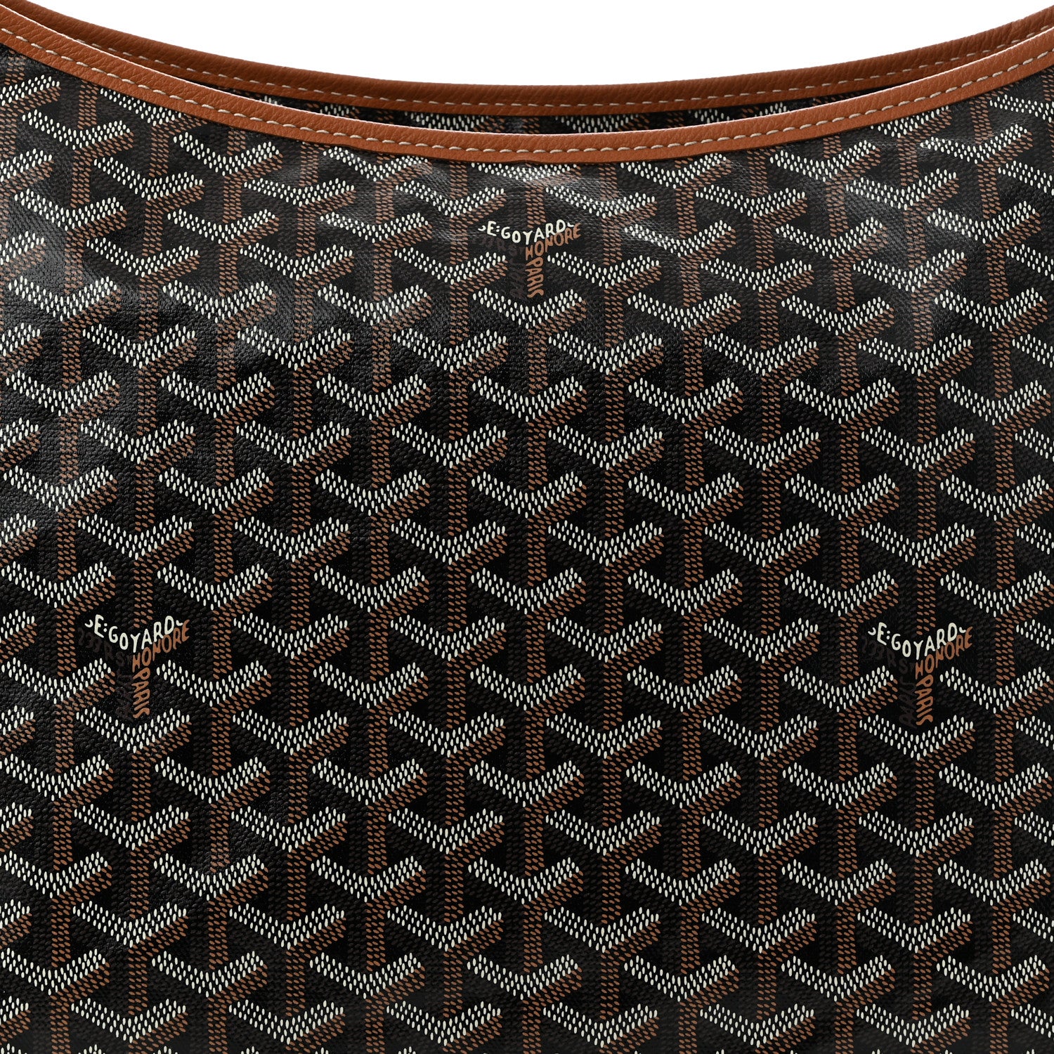Goyard Goyardine Boheme Hobo Black Gold 9 of 11