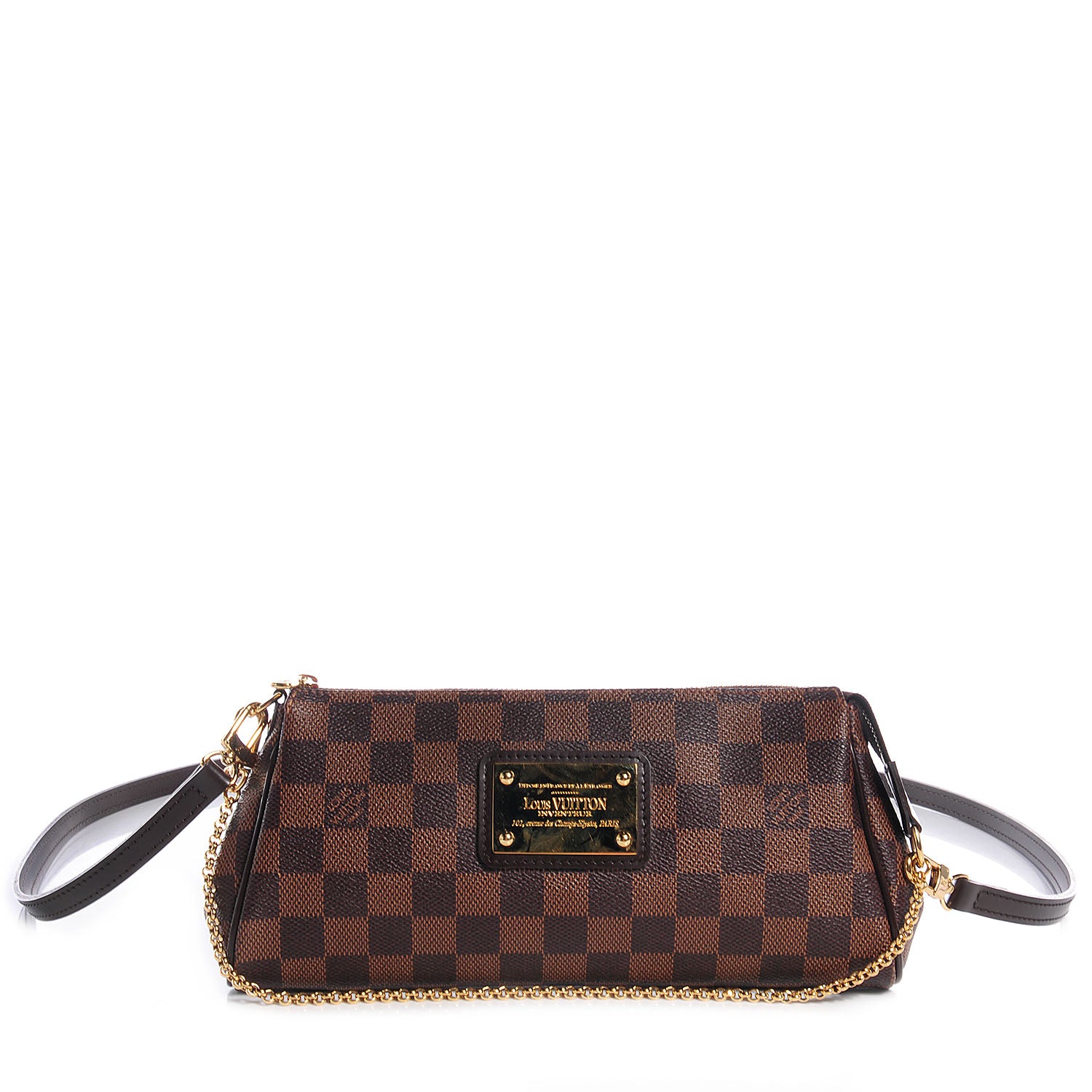 Louis Vuitton Damier Ebene Eva Clutch 1 of 7