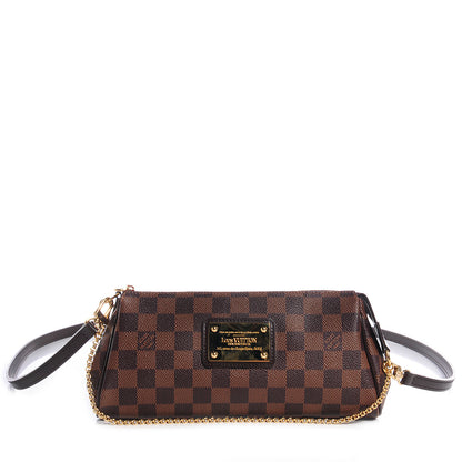 Louis Vuitton Damier Ebene Eva Clutch 1 of 7
