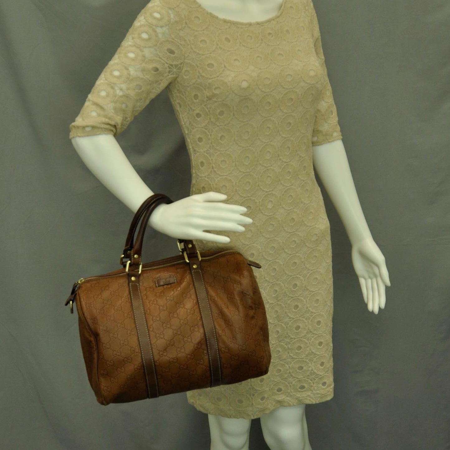 Guccissima Medium Joy Boston Light Brown