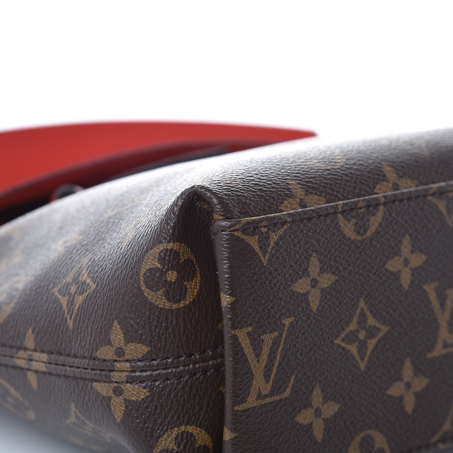 Louis Vuitton Monogram Tuileries Besace Caramel Rouge 9 of 12