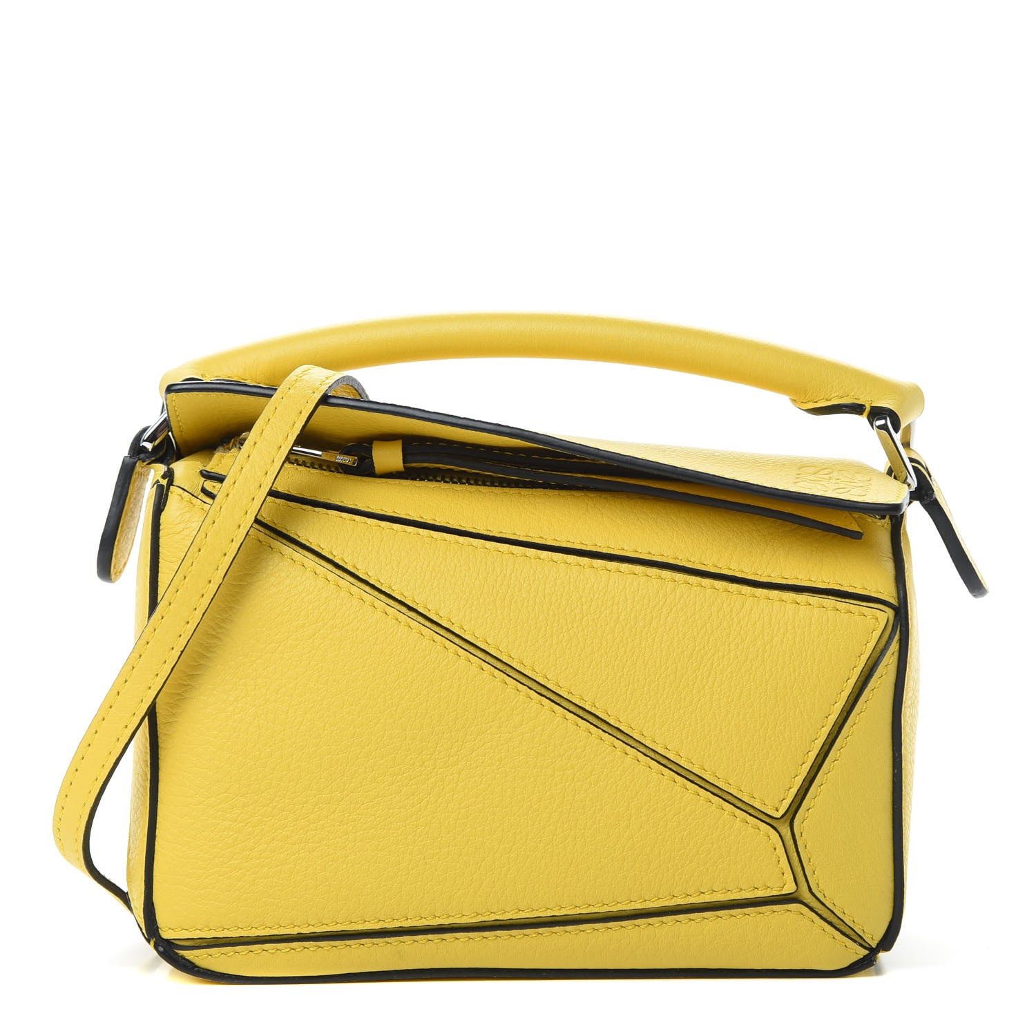 Loewe Calfskin Mini Puzzle Bag Yellow 1 of 10
