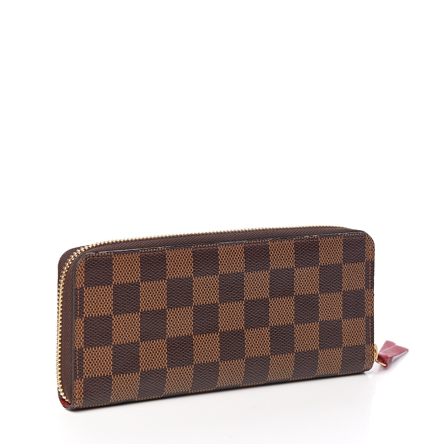 Louis Vuitton Damier Ebene Clemence Wallet Cherry 2 of 7