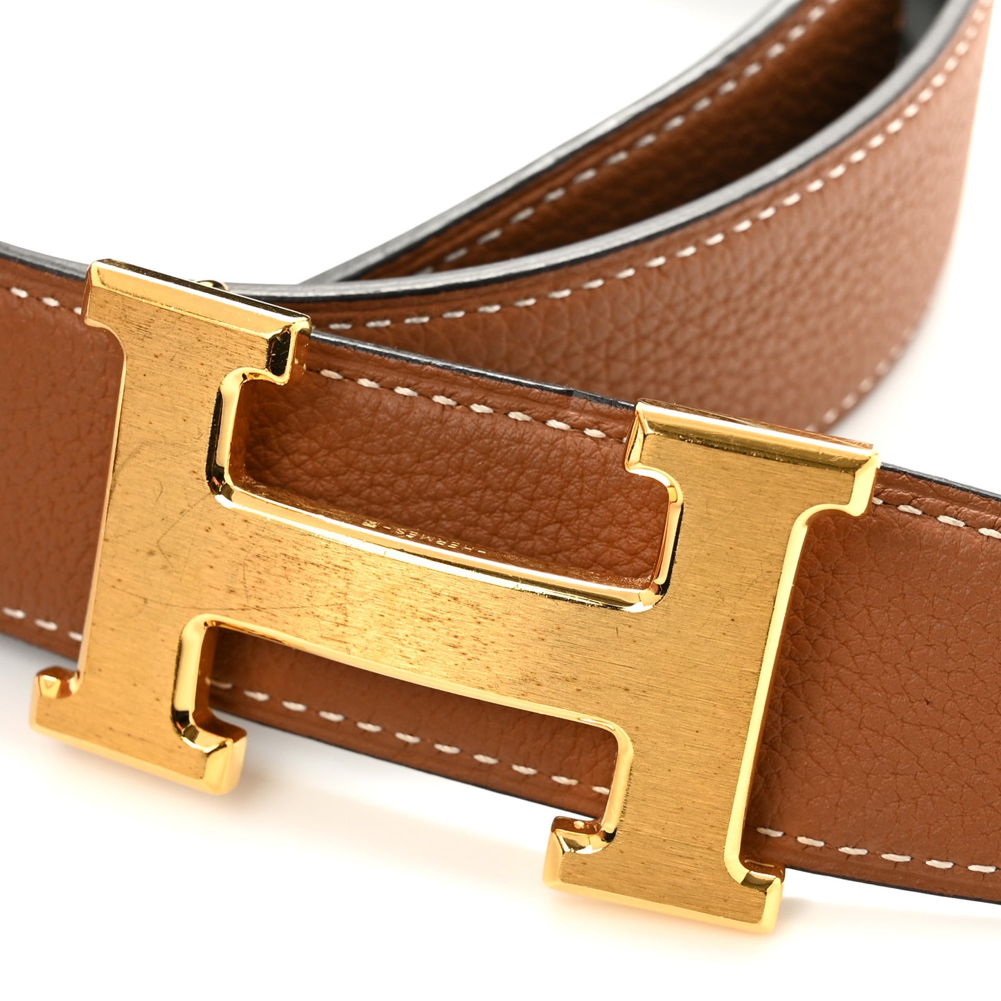 Box 135 Togo 32mm H Belt 80 32 Black Gold