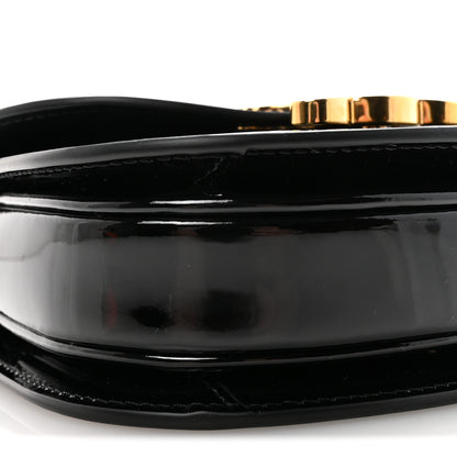 Celine Patent Calfskin Triomphe Mini Besace Clea Black 8 of 10