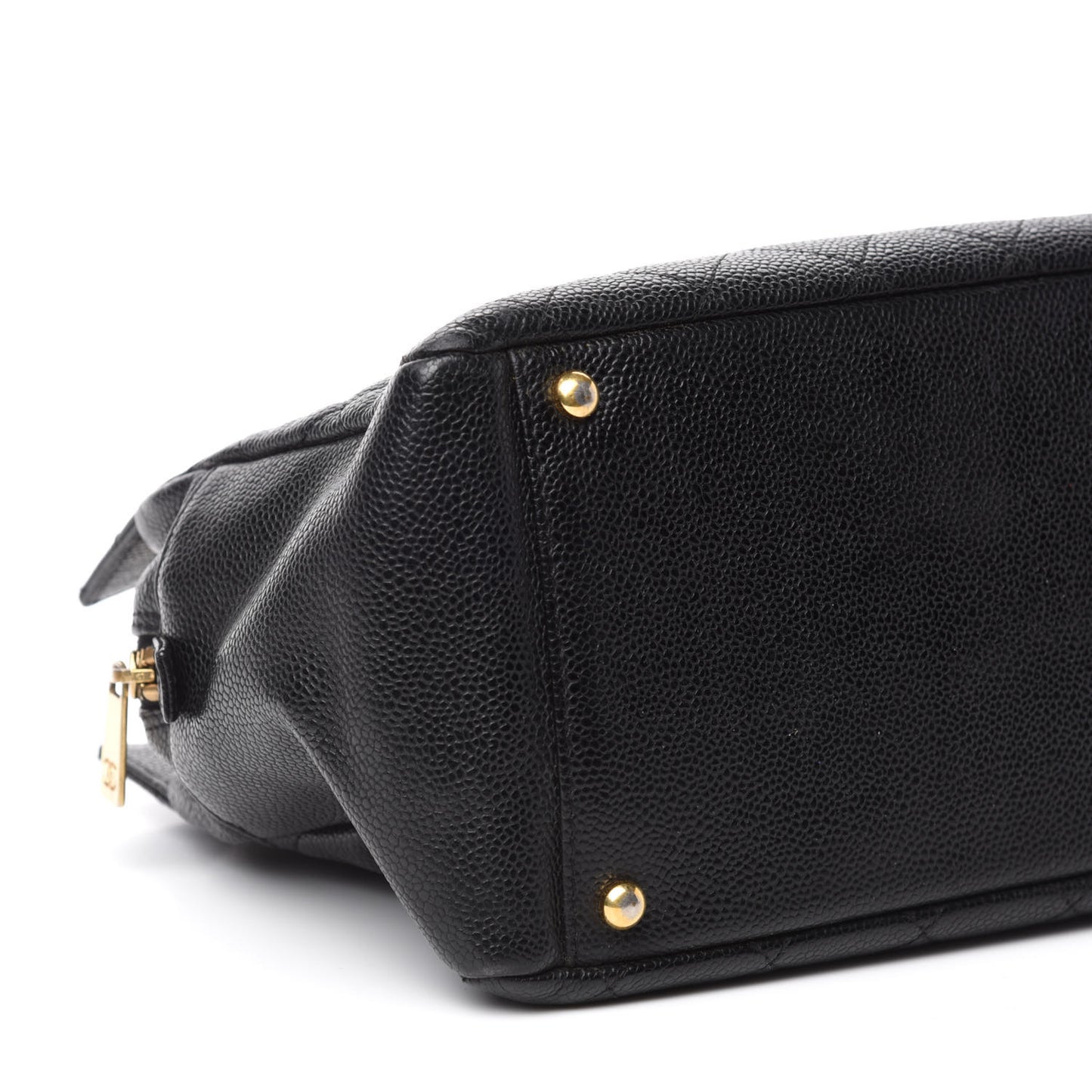 Caviar Quilted Petit Timeless Tote PTT Black