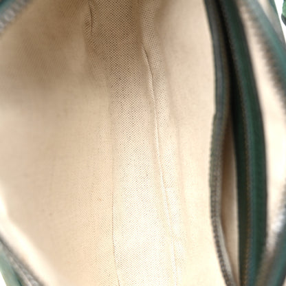 Gucci Monogram GG Mignon Textured Dollar Calfskin GG Supreme Monogram Quilted Mini GG Belt Bag Green Beige Ebony 5 of 10