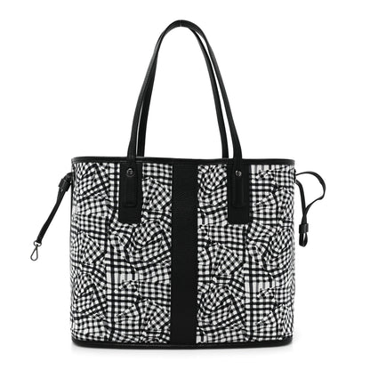 MCM Grained Calfskin Visetos Medium Liz Reversible Shopper Tote Black 4 of 16