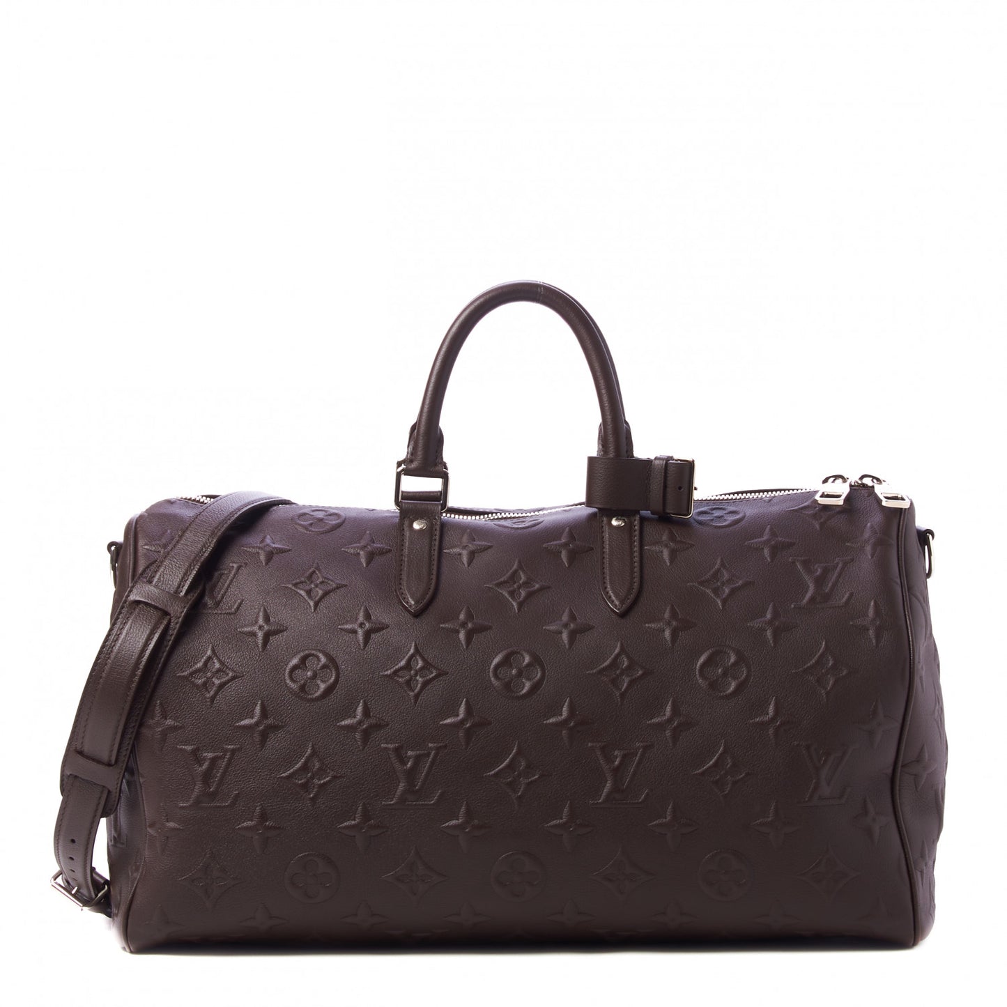 X EDUN Monogram Revelation Keepall 45 Bandouliere Brown