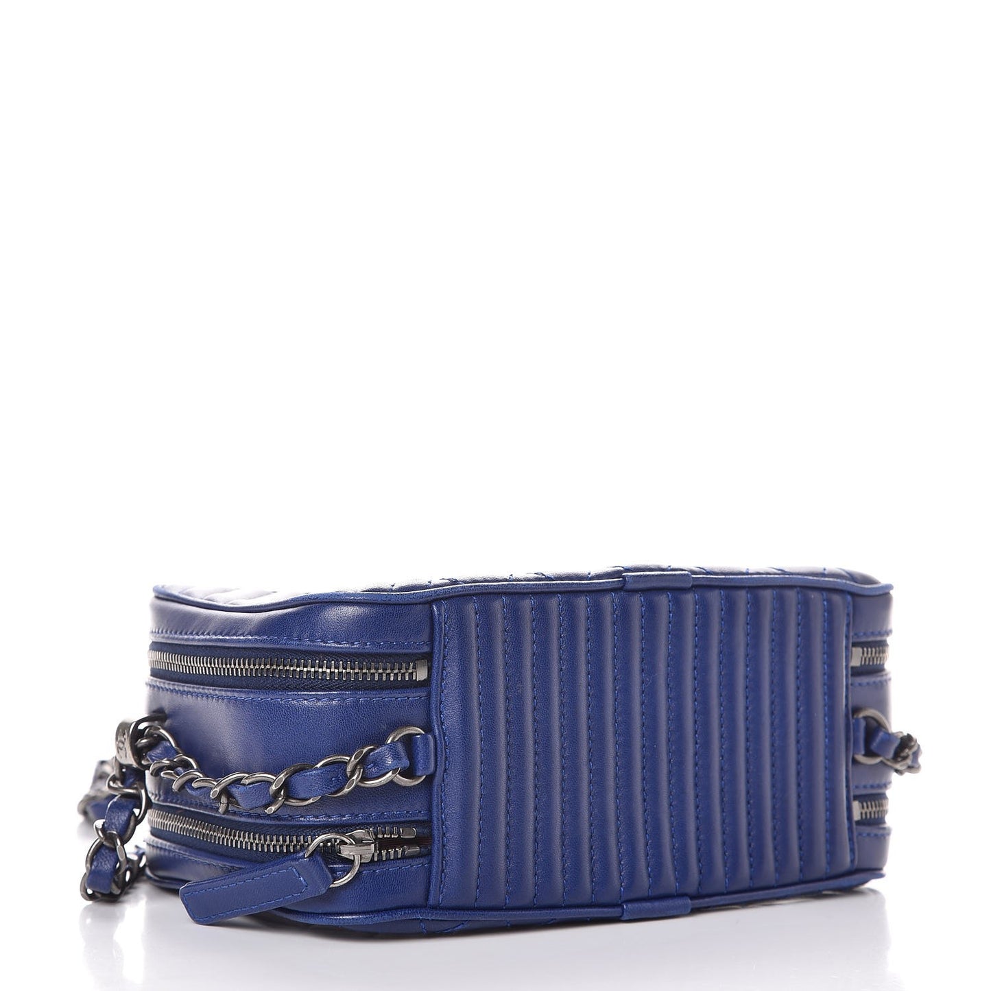Lambskin Small Coco Boy Camera Case Blue