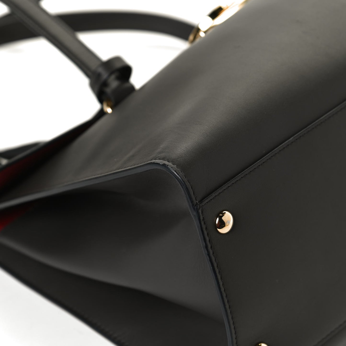 Calfskin Mara Shoulder Bag Black
