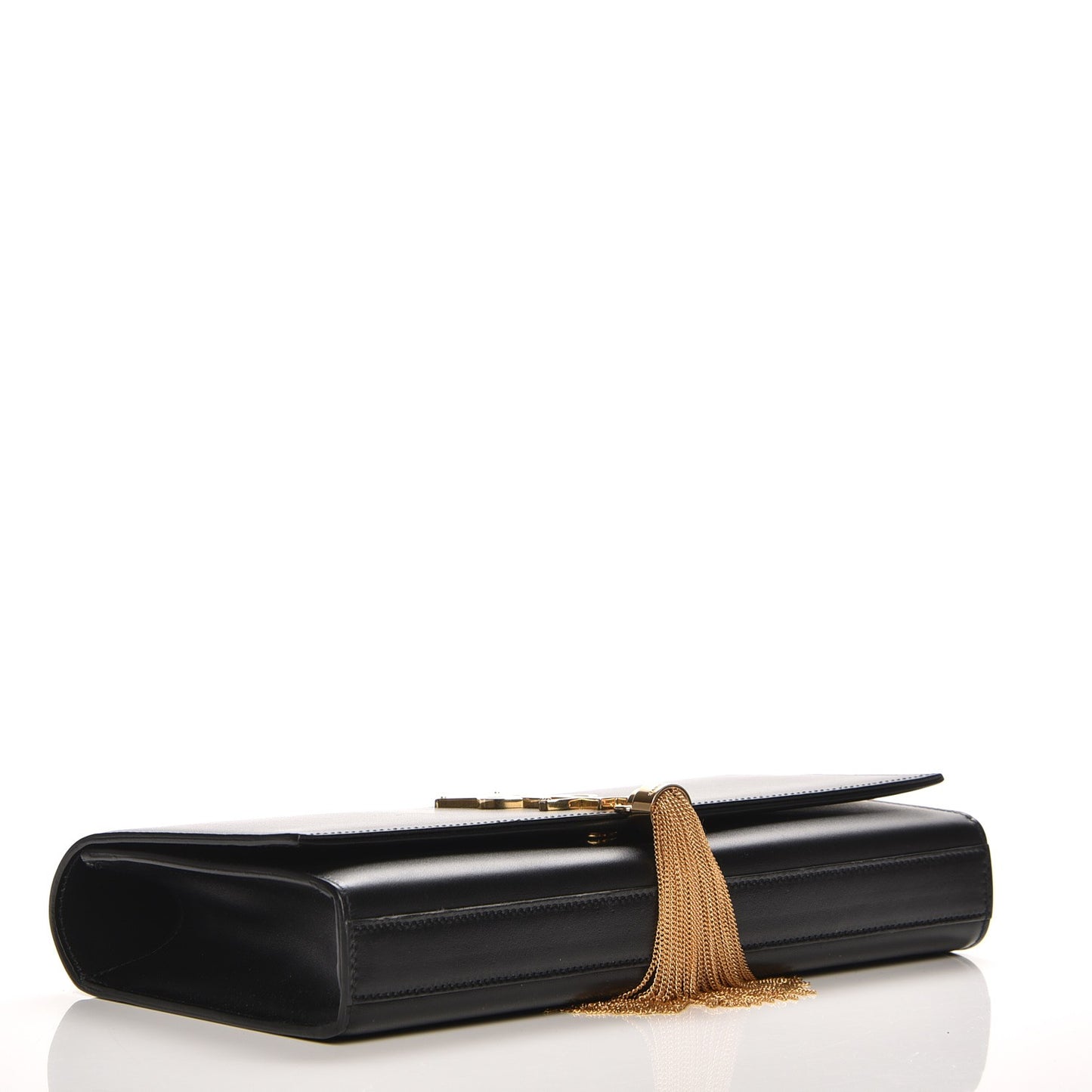 Calfskin Classic Monogram Tassel Clutch Black