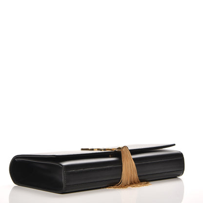 Saint Laurent Calfskin Classic Monogram Tassel Clutch Black 4 of 6