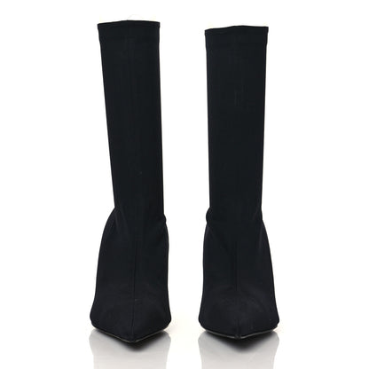 Balenciaga Matte Spandex Extreme Pointed Toe Knife 80mm Ankle Boots 37 Black 2 of 7