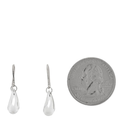 Tiffany Sterling Silver Elsa Peretti Teardrop Earrings 2 of 5