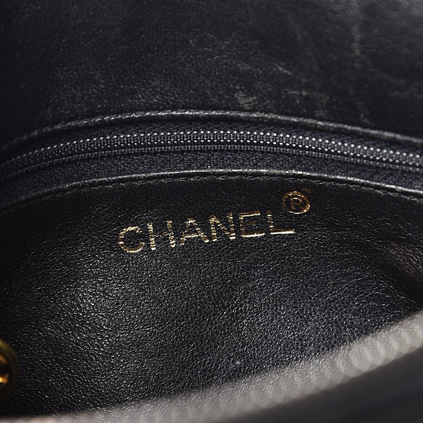 Lambskin Quilted CC Tassel Camera Case Black