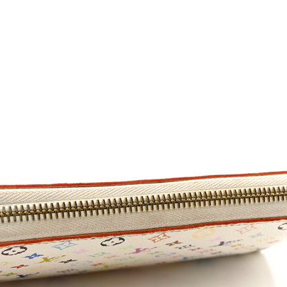 Louis Vuitton Monogram Multicolor Zippy Wallet White Litchi 7 of 8