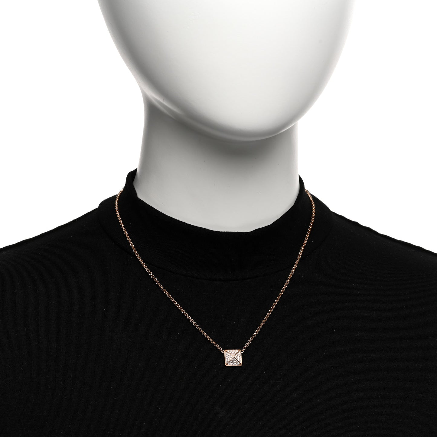 18K Rose Gold Diamond MM Clou d'H Pendant Necklace