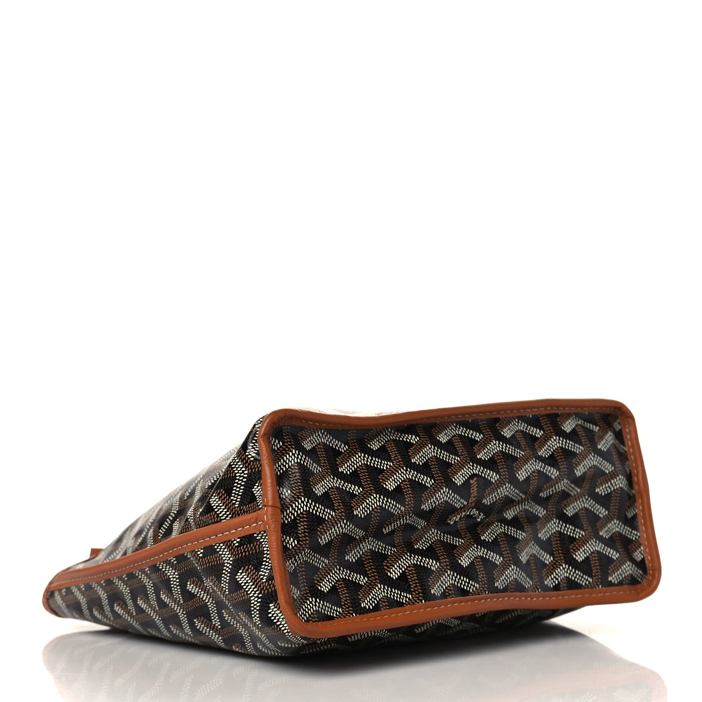 Goyardine Reversible Mini Anjou Black Gold