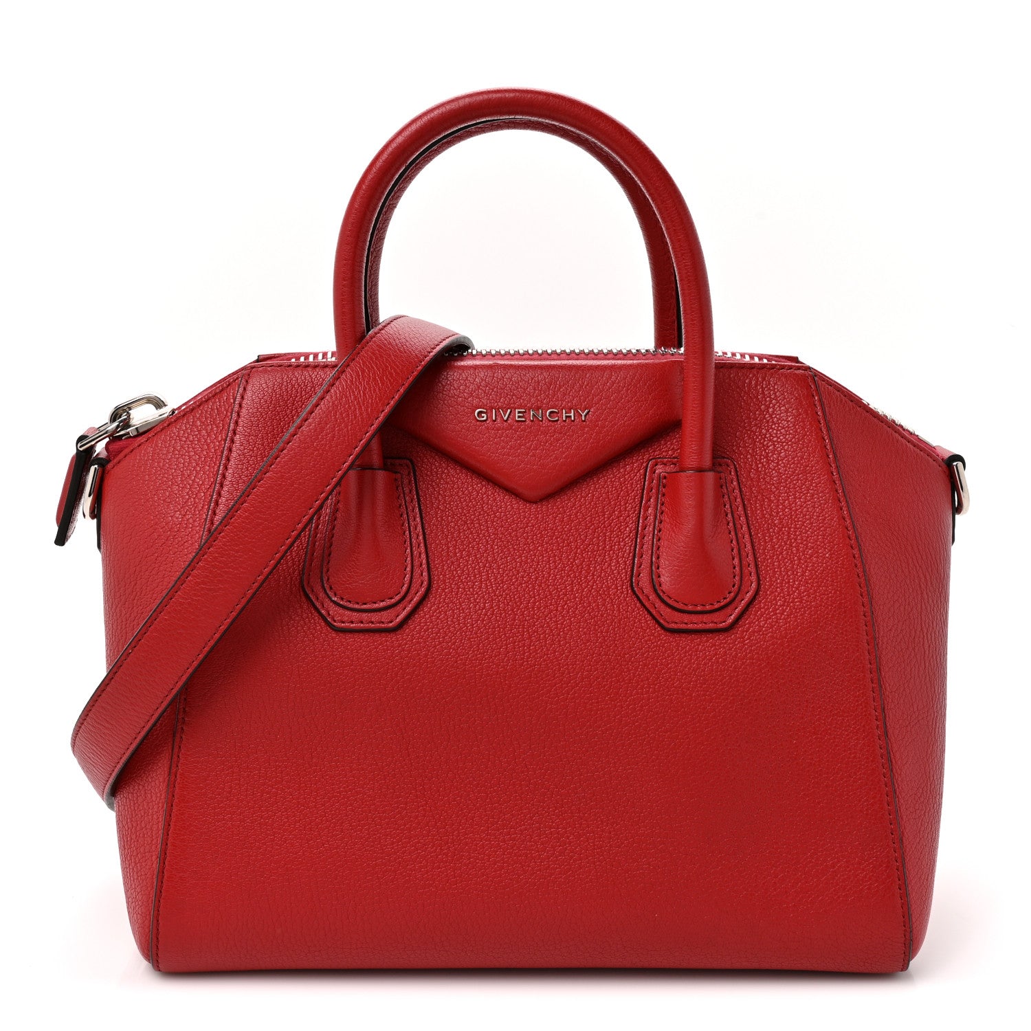 Givenchy Sugar Goatskin Small Antigona Vermillon 1 of 13