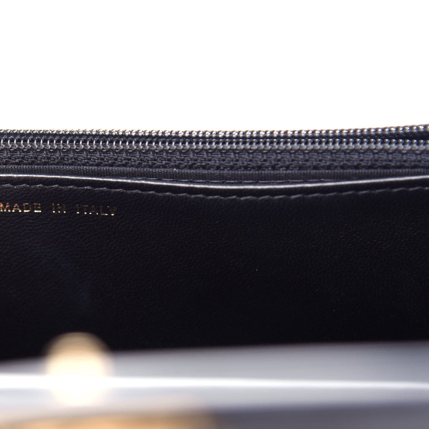 Lambskin Quilted Boy Wallet On Chain WOC Black