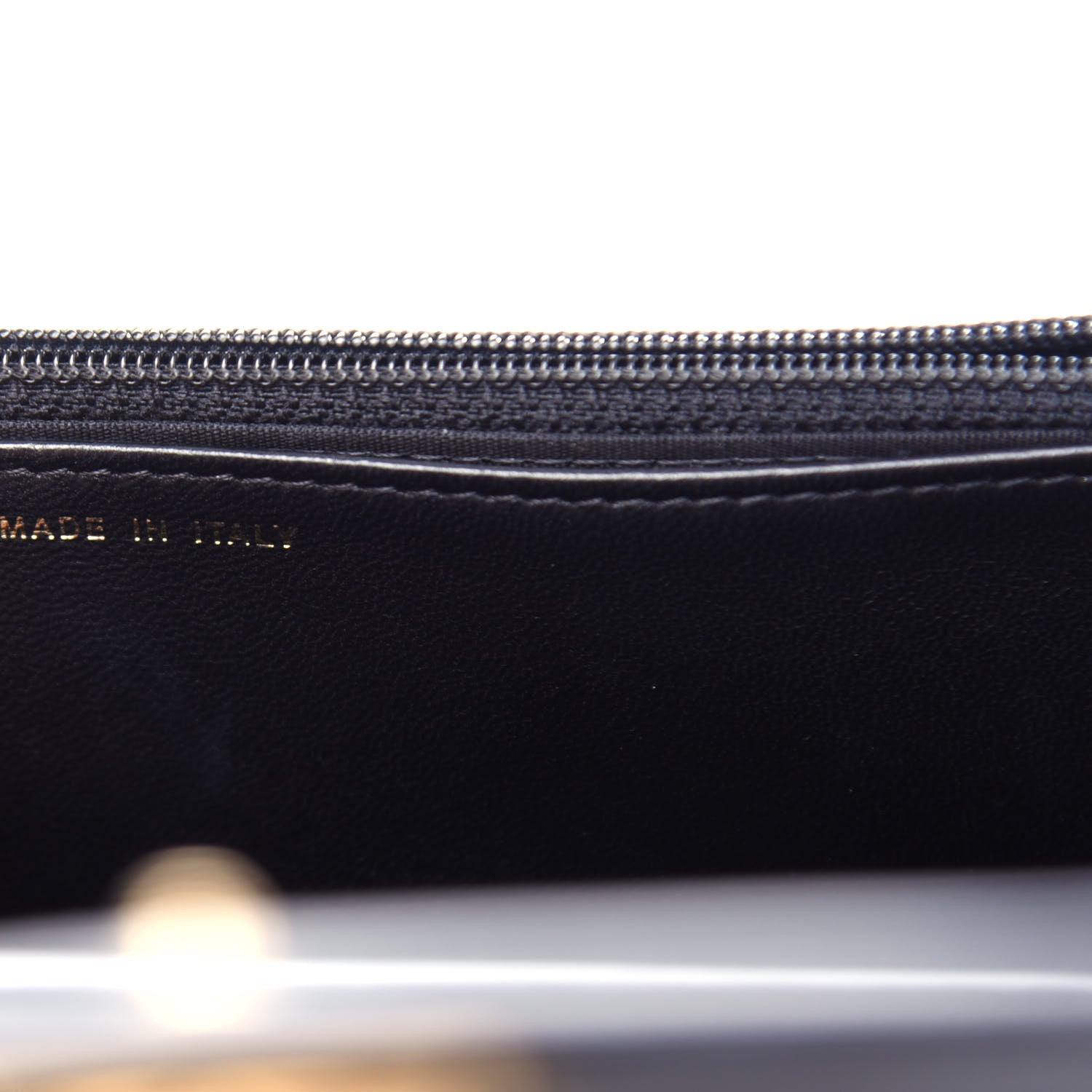 Chanel Lambskin Quilted Boy Wallet On Chain WOC Black 7 of 12