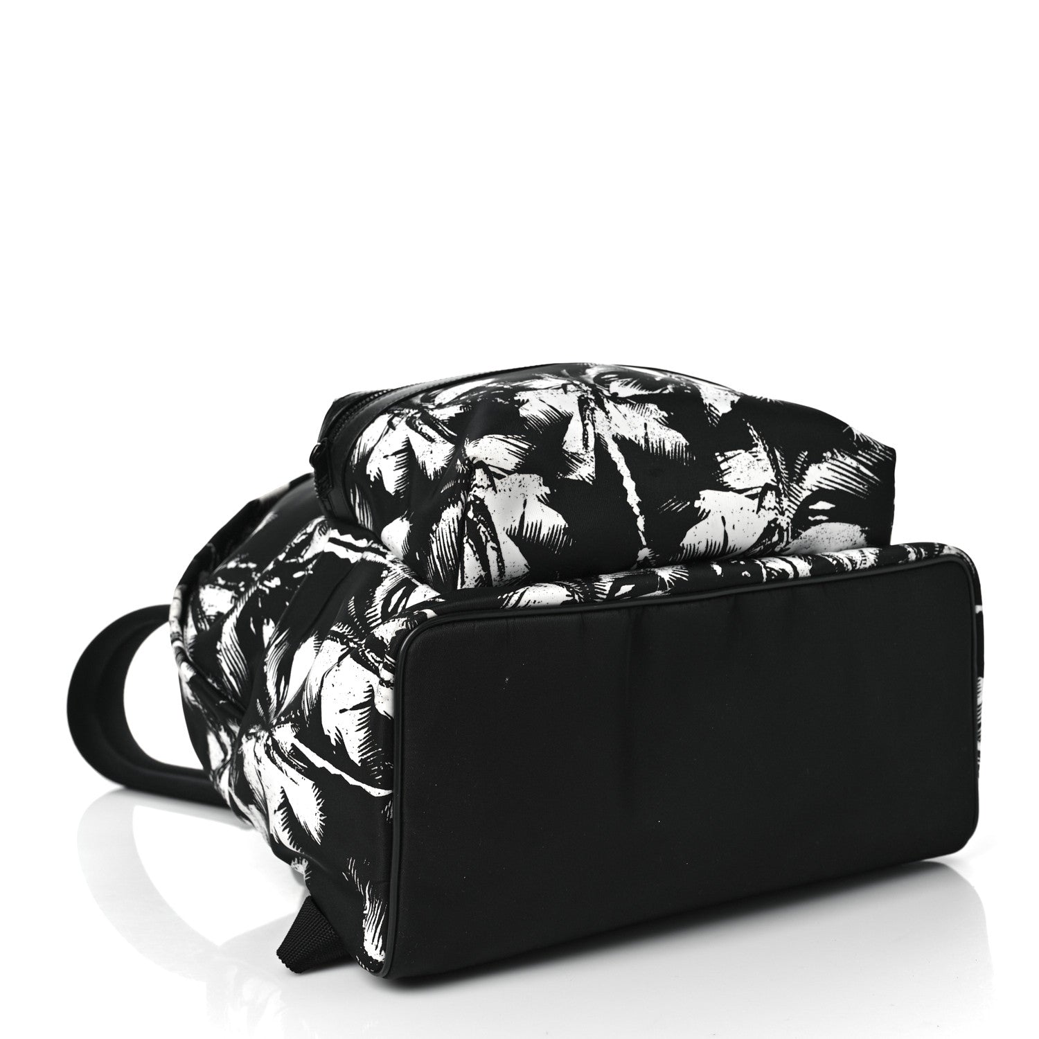 Saint Laurent Canvas Palm Tree City Backpack Black White 3 of 7