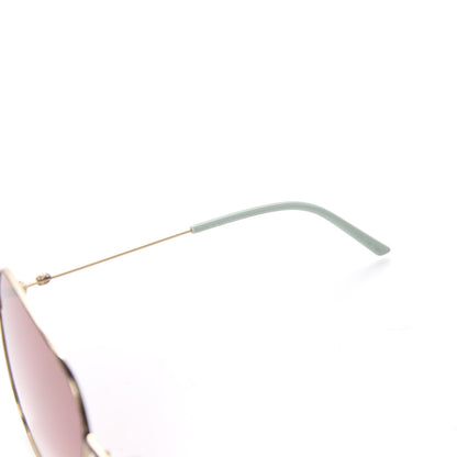 Gucci Metal Square Frame Sunglasses GG0443S Gold Pink 5 of 8