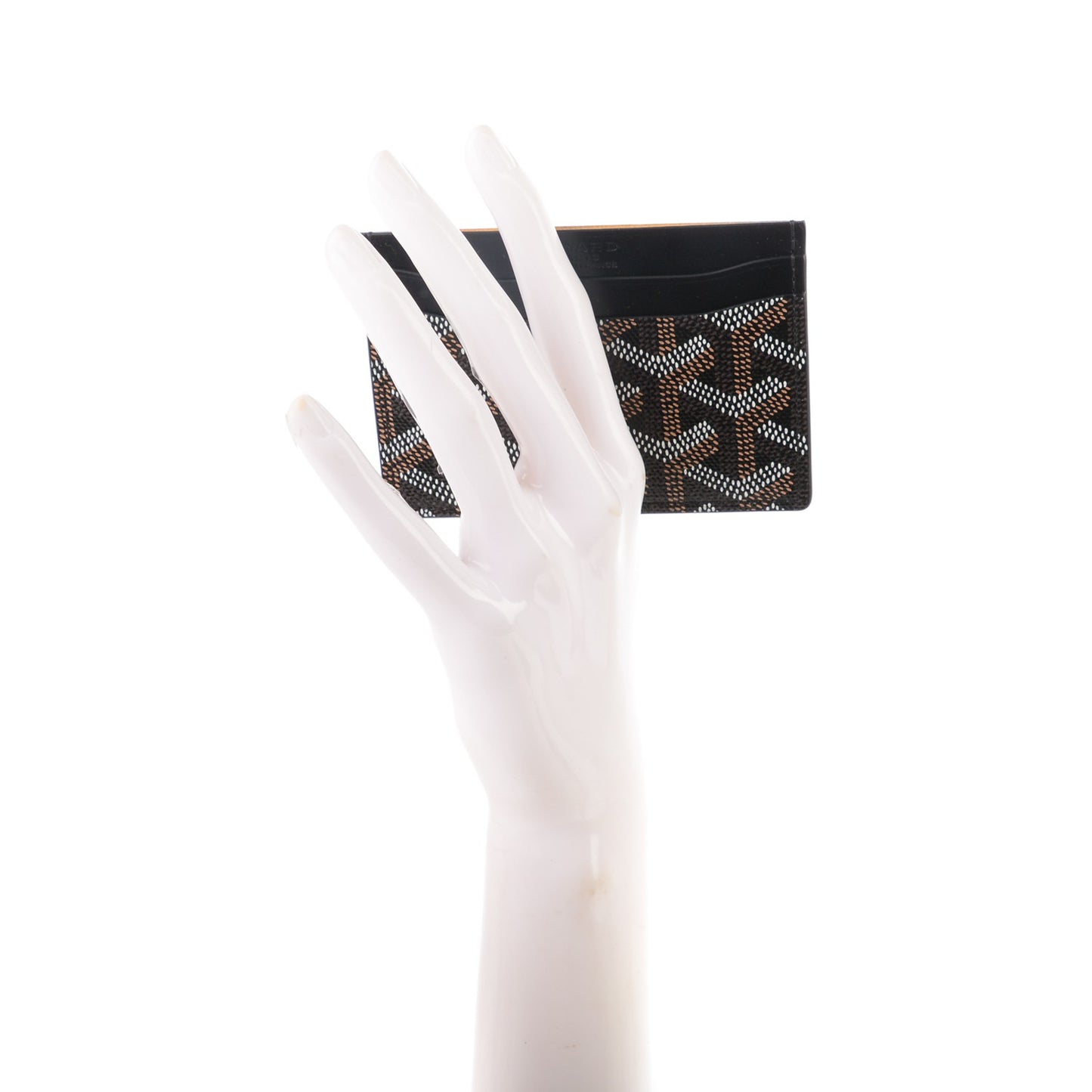 Goyardine Saint Sulpice Card Holder Black