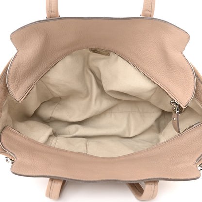 Salvatore Ferragamo Calfskin Large Verve Double Zip Tote Beige 5 of 11