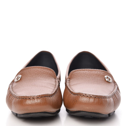 Gucci Cellarius Soft Interlocking G Driver Loafers 38 Brown 2 of 10