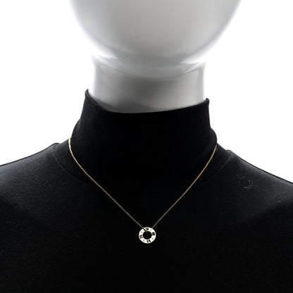 Tiffany 18K Rose Gold Diamond Atlas Pierced Pendant Necklace 2 of 5