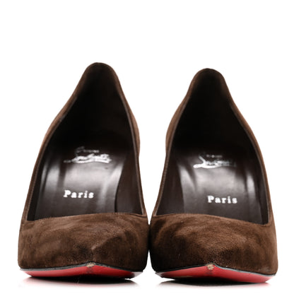 Christian Louboutin Suede Condora 100 Pumps 40 Brown 3 of 9