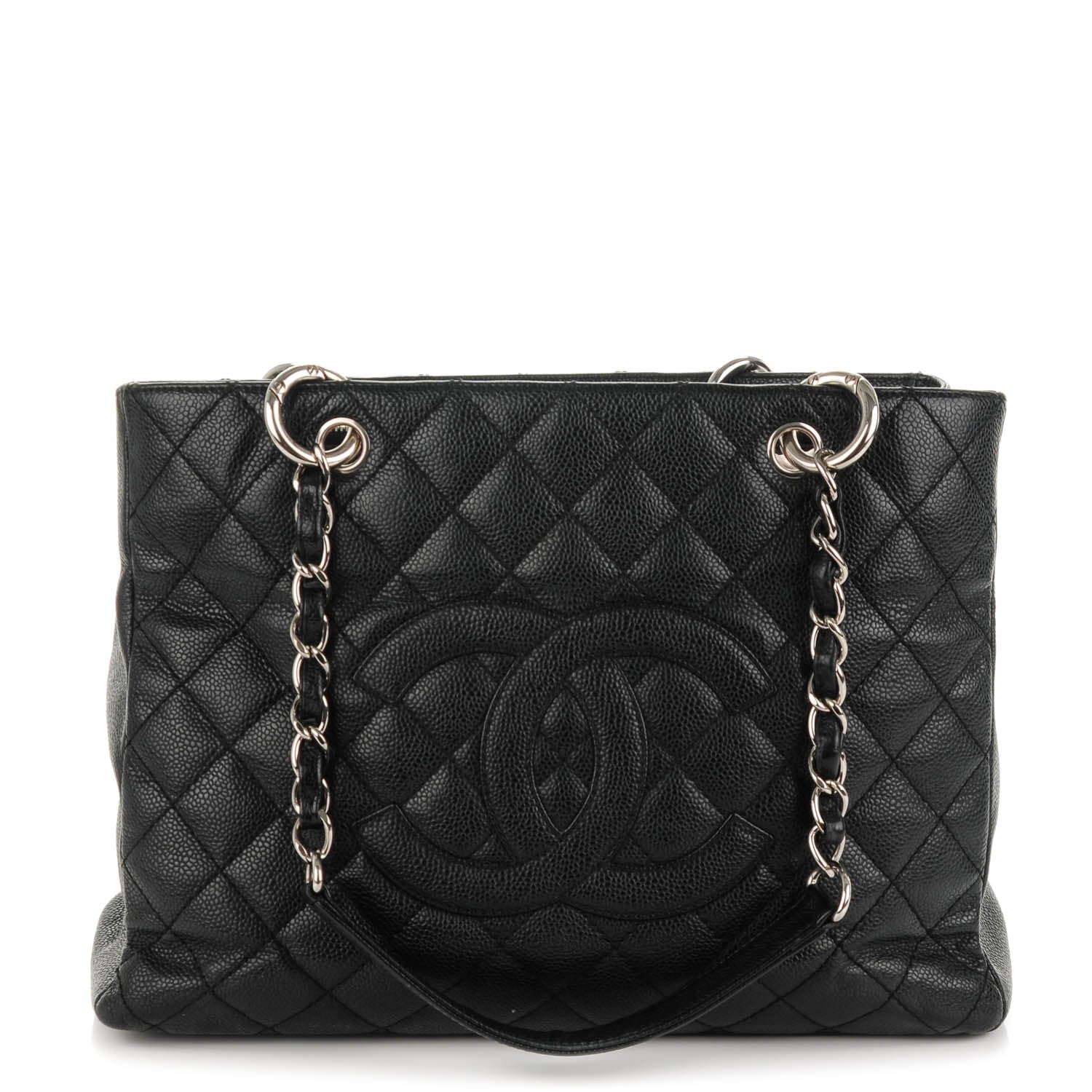 Chanel Caviar Quilted Grand Shopping Tote GST Black 1 of 7