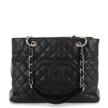 Chanel Caviar Quilted Grand Shopping Tote GST Black 1 of 7